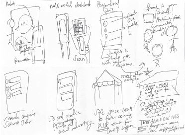 Crazy 8s ideation sketch 2