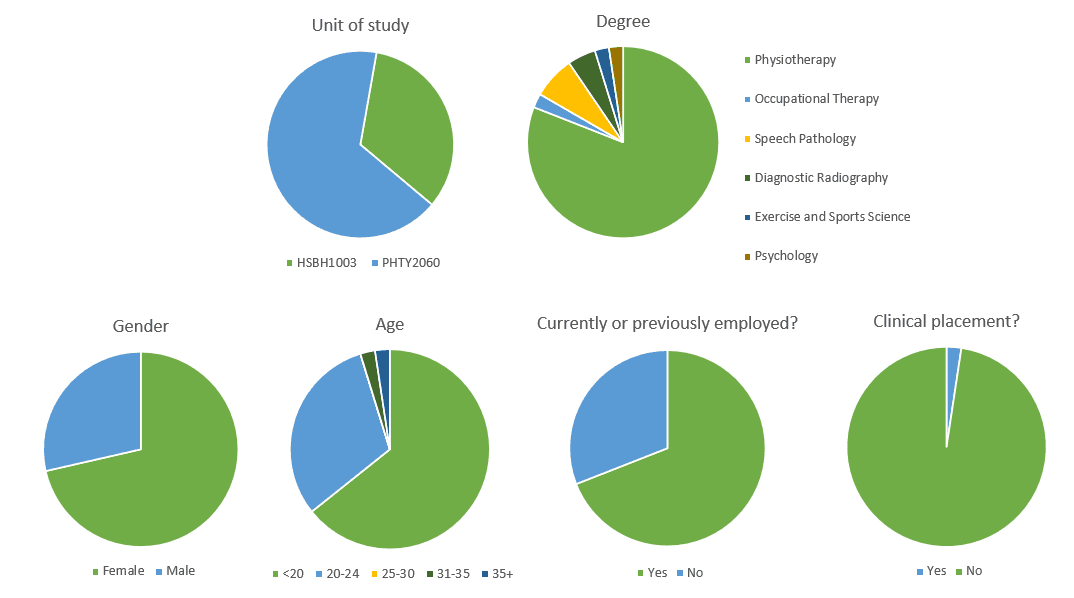Survey participants demographics overview