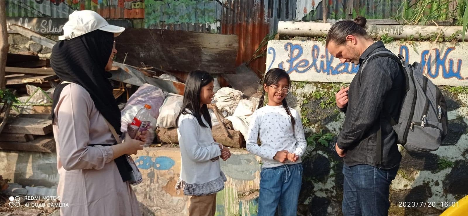 Field research conversation with residents