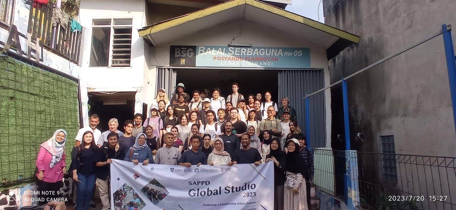 SAPPD Global Studio 2023 group photo in Bandung