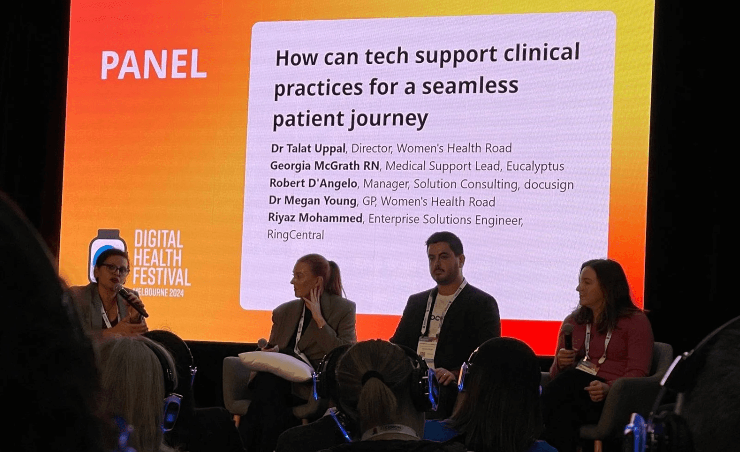 Panel discussion at the Digital Health Festival, Melbourne
