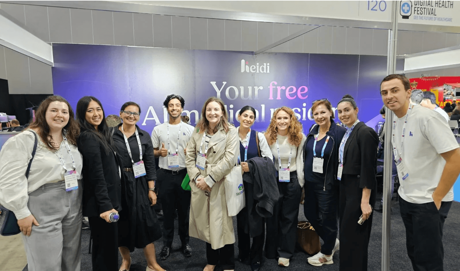 Serena and the team at the Digital Health Festival, Melbourne